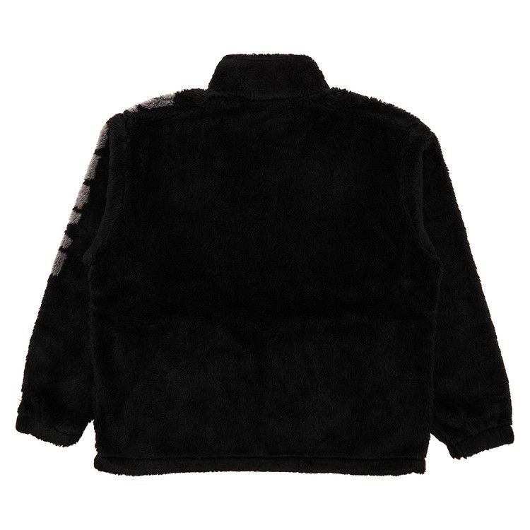 Supreme Shoulder Logo Fleece Jacket Black