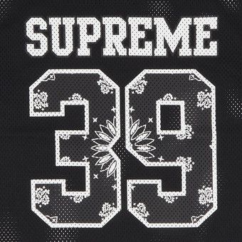 Buy Supreme Bandana Football Jersey 'Black' - SS25KN94 BLACK