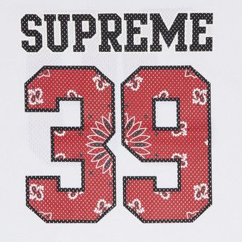 トップス KTTMSup Bandana Football Jersey White Supreme Bandana Football Jersey (White) – The Liquor SB