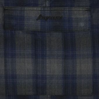 Y*K様 Supreme Shadow Plaid Cargo Short Bl Supreme Shadow Plaid Cargo Short (SS25) - $138