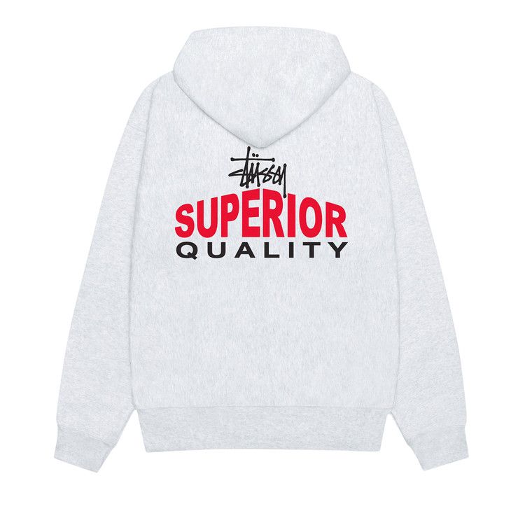 Buy Stussy Superior Quality Zip Hoodie 'Ash Heather' - 1975106 ASH
