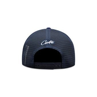 Buy Corteiz Alcatraz Puff Print Trucker Hat 'Navy' - CRTZ1004 040