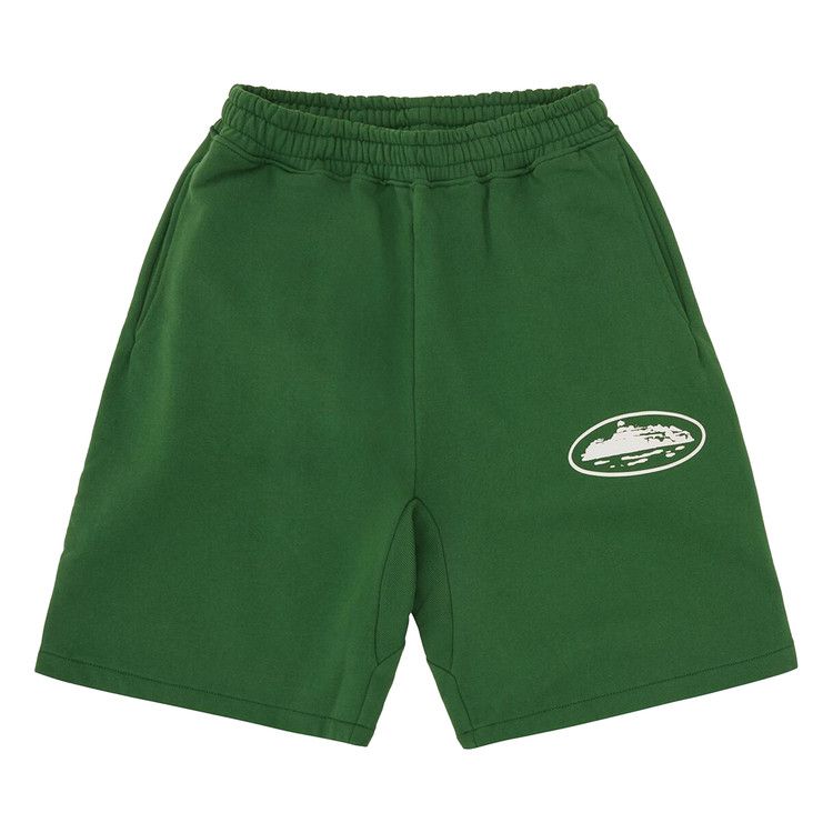 Buy Corteiz Island Puff Print Sweatshort 'Green' - CRTZ0529 035 | GOAT