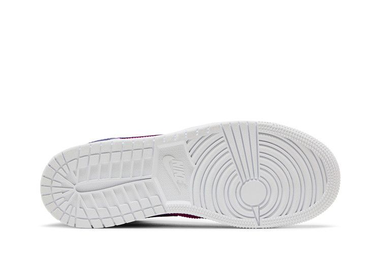 Air Jordan 1 Mid Gs Regency Purple Fire Pink