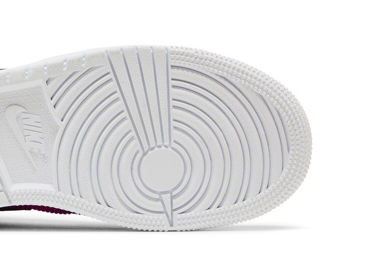 Air Jordan 1 Mid Gs Regency Purple Fire Pink