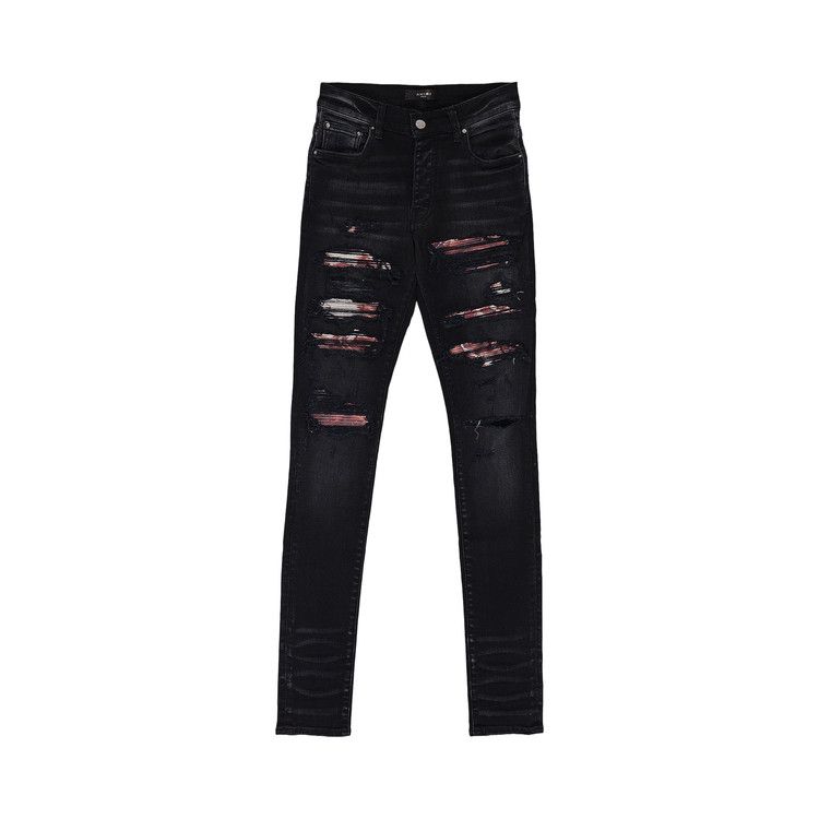 Amiri Tie Dye Bandana Thrasher Jeans 'aged Black'