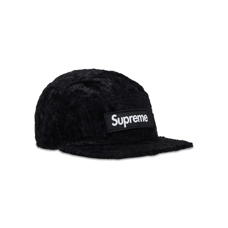 Supreme×GOODENOUGH Crushed RayonCamp Cap Buy Supreme x Goodenough Crushed Rayon Pile Camp Cap 'Black