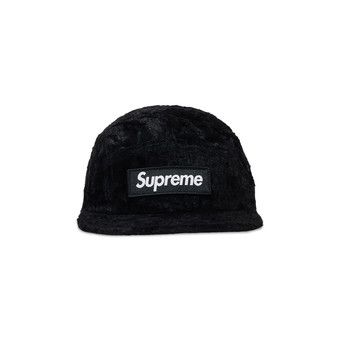 Buy Supreme x Goodenough Crushed Rayon Pile Camp Cap 'Black