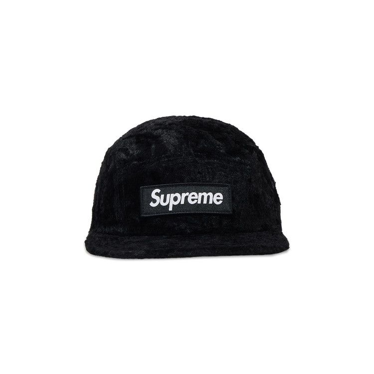 Buy Supreme x Goodenough Crushed Rayon Pile Camp Cap 'Black