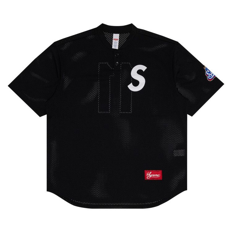 25ss supreme S Logo Baseball Henley 黒 S Logo Baseball Henley | Supreme 25ss