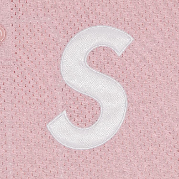 Buy Supreme S Logo Baseball Henley 'Pink' - SS25KN95 PINK | GOAT