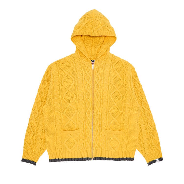 Buy Supreme x Goodenough Zip Up Hooded Sweater 'Yellow