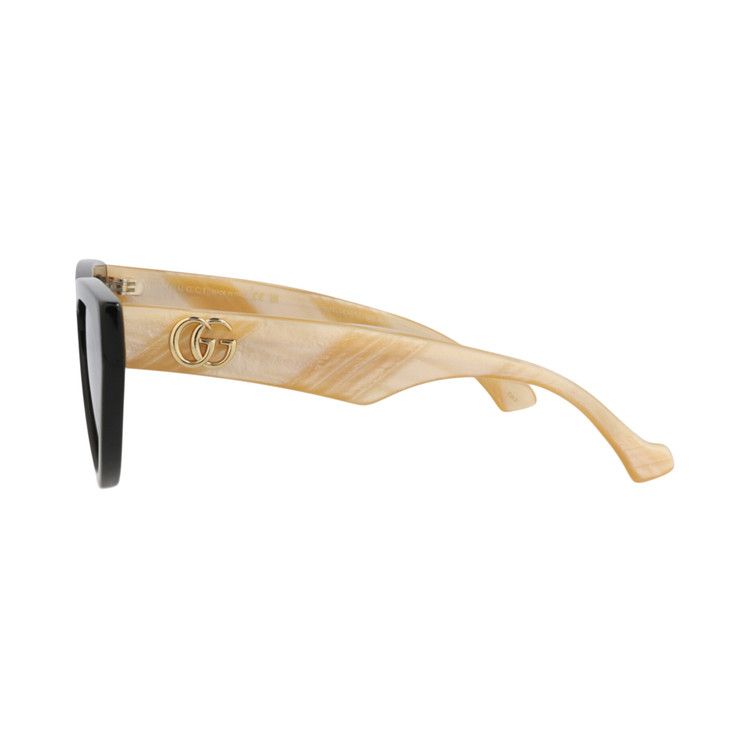 Gucci Cat Eye Sunglasses Black/Ivory/Blue