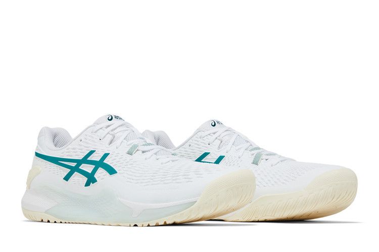 Asics Gel Resolution 9 White Pitch Green