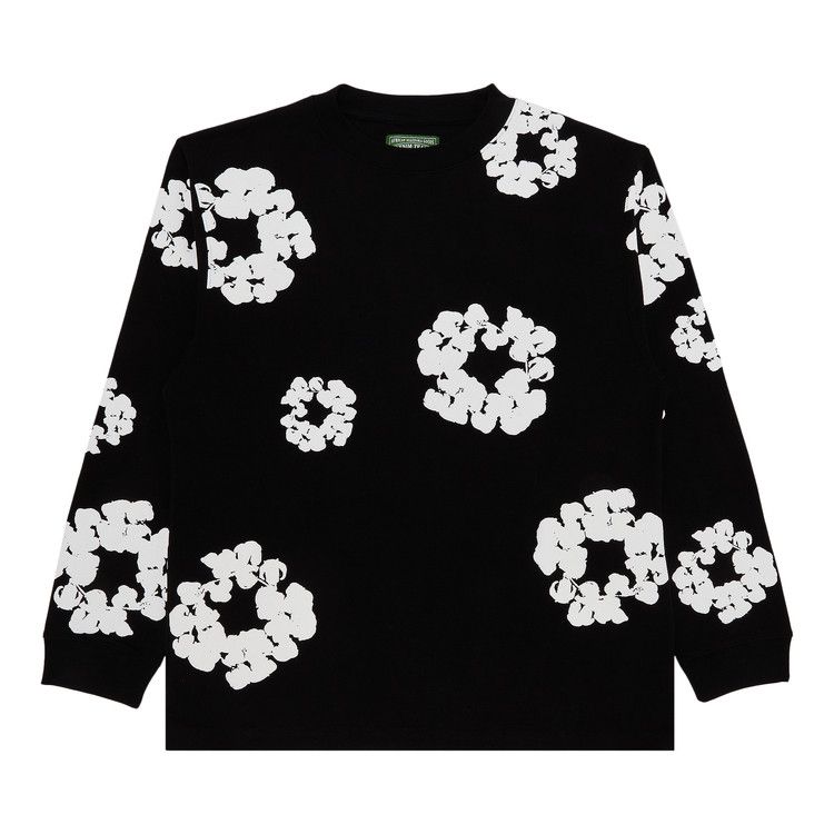 ⭐︎くろ⭐︎　 W&LT カットソー WHITE EAGLE Buy Denim Tears Long-Sleeve Wreath Tee 'Black' - FW24TLS0062S BLAC