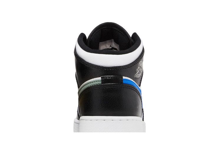 Air Jordan 1 RETRO Mid Gs Multi-Color Swoosh