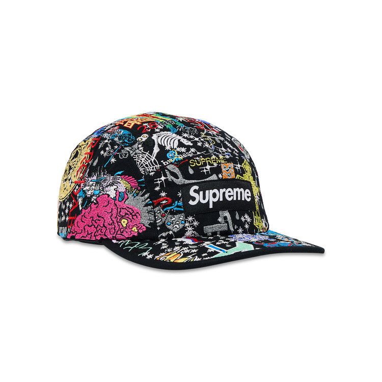 Buy Supreme Aoi Embroidered Camp Cap 'Black' - SS25H122