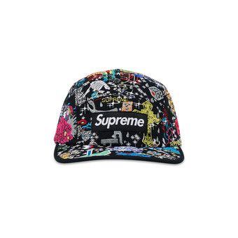 Buy Supreme Aoi Embroidered Camp Cap 'Flames' - SS25H122