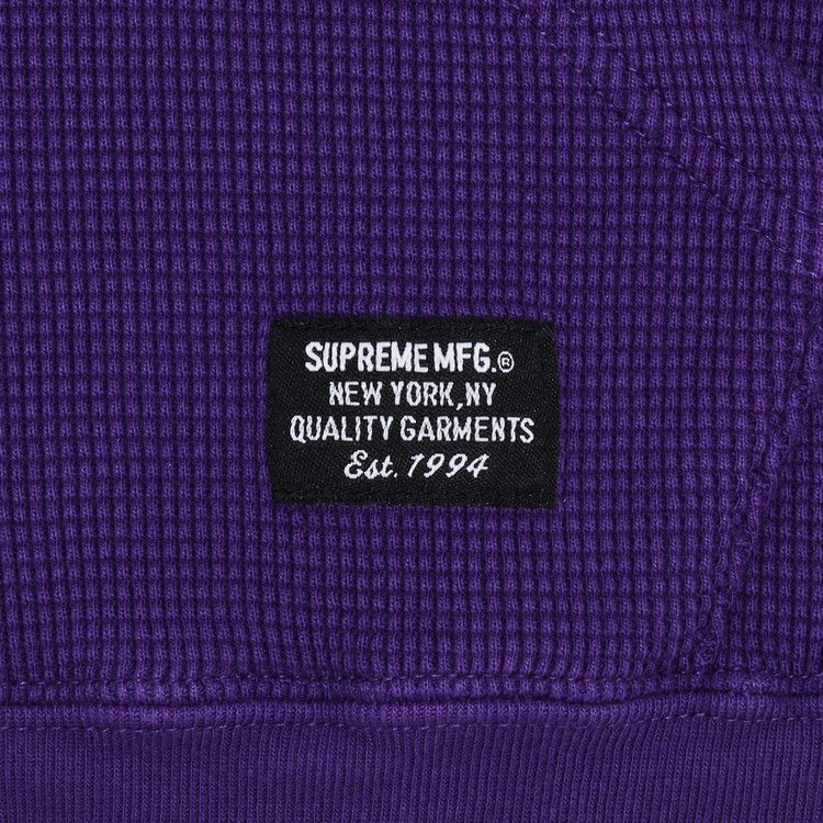 Buy Supreme Hooded Zip Up Thermal 'Purple' - SS25KN88 PURPLE | GOAT