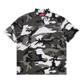 Buy Supreme Washed Camo Polo 'Snow Camo' - SS25KN96 SNOW