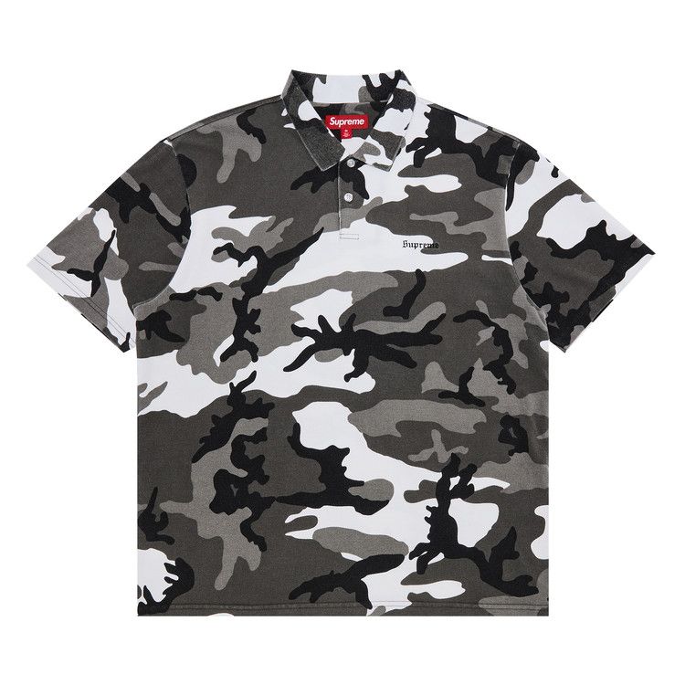 Buy Supreme Washed Camo Polo 'Snow Camo' - SS25KN96 SNOW CAMO | GOAT