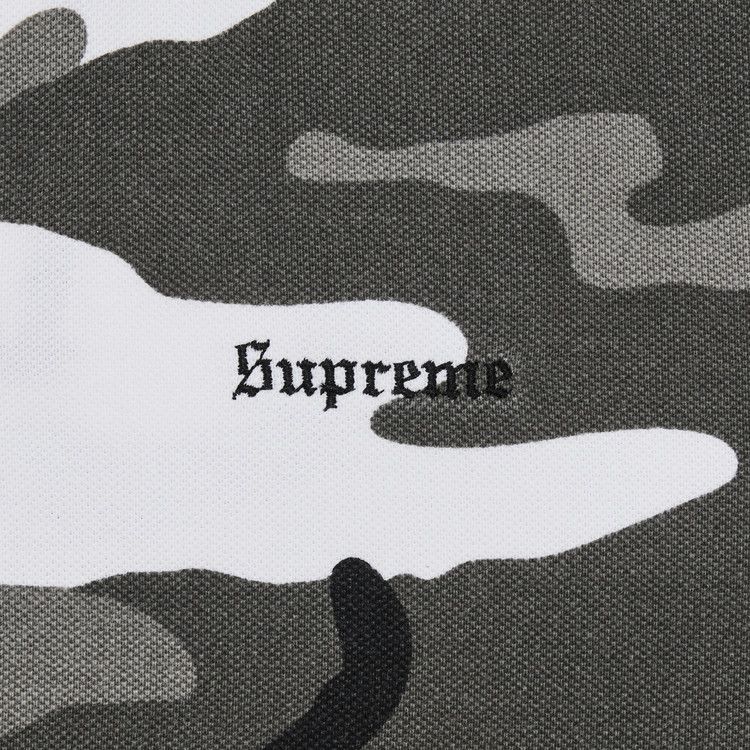 Buy Supreme Washed Camo Polo 'Snow Camo' - SS25KN96 SNOW