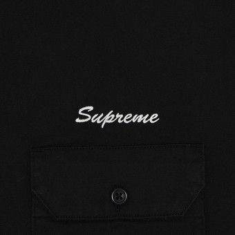 【Supreme】Rhinestone Pin Up S/S Work Shirt Black - 25SS Supreme Rhinestone Pin Up S/S Work Shirt Black Men's - SS25 - US