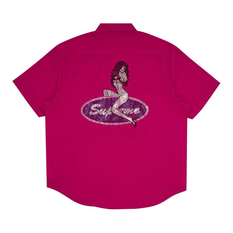Supreme Rhinestone Pin Up S/S Work Shir… Supreme Rhinestone Pin Up S S Work Shirt (SS25) - $158