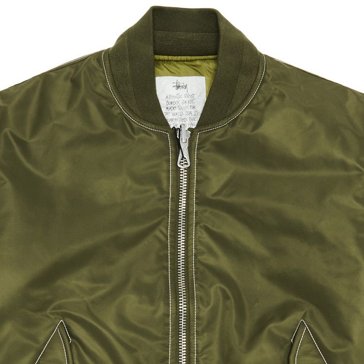 Stussy Built Reversible Bomber Jacket Olive