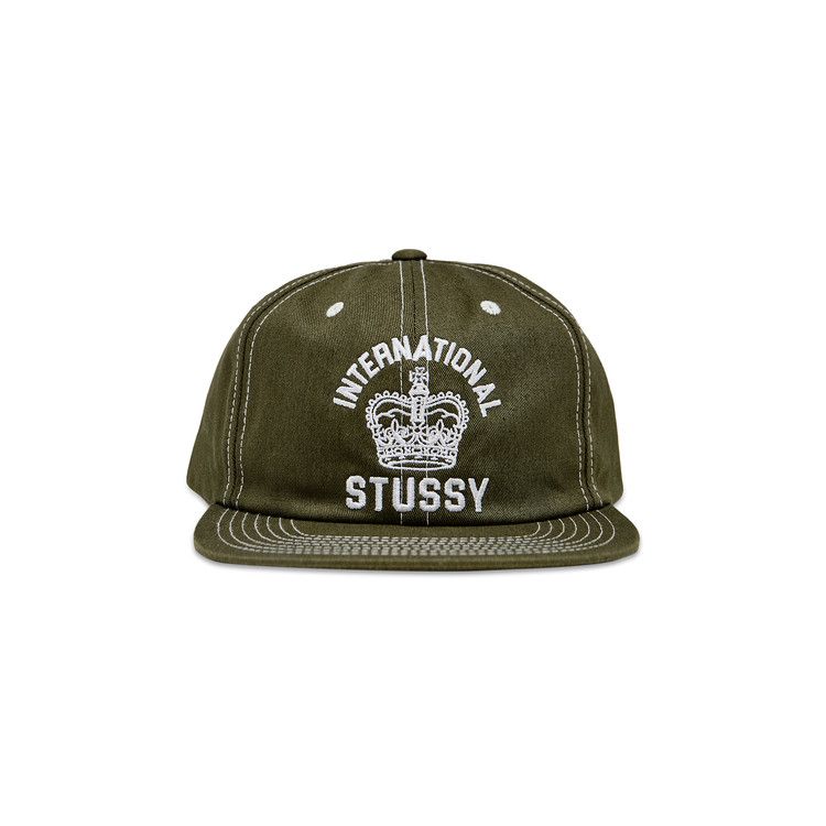 Buy Stussy Mid-Depth International Crown Strapback 'Dark Olive