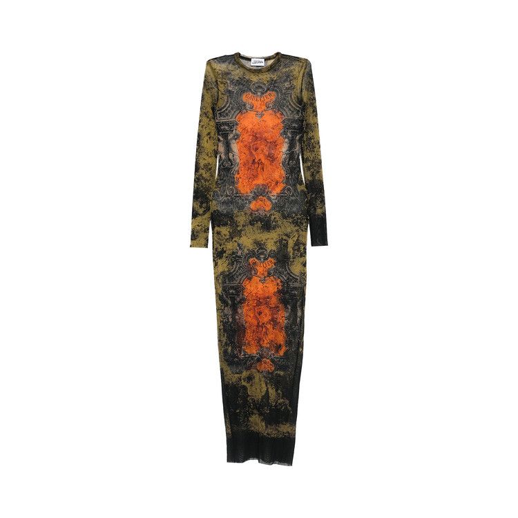 Buy Jean Paul Gaultier Médaillon Long Dress 'Black/Khaki