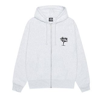 Buy Stussy Martini Zip Hoodie 'Ash Heather' - 1975149 ASH | GOAT
