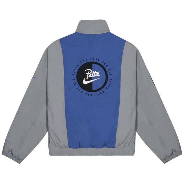 Nike X Patta Track Jacket 'particle Grey/Sapphire'