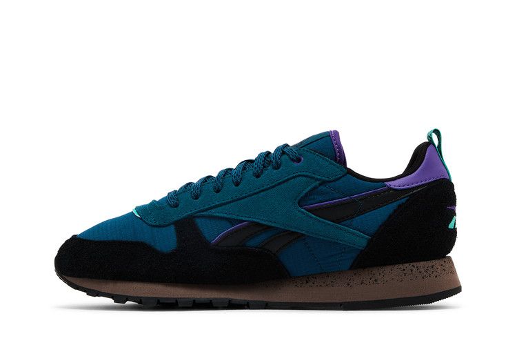 Reebok Classic Leather Shoes Escape Blue / Black / Utility Brown M10.5 W12 - NIB Buy Reebok Classic Leather  main image 3