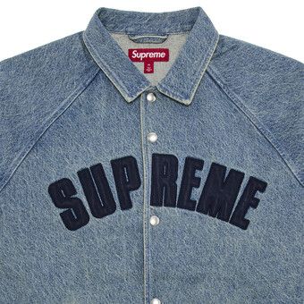 ジャケット・アウター Supreme Coaches Jacket \"Washed Indigo\" Supreme Arc Denim Coaches Jacket Washed Indigo Size Small | eBay