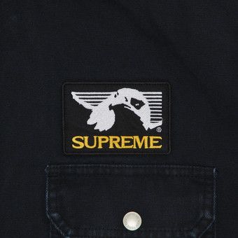 Buy Supreme Patches Hooded Zip Up Shirt 'Black' - SS25S30 BLACK | GOAT