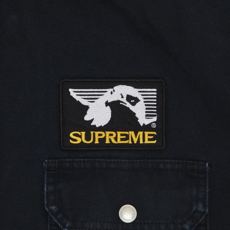 Buy Supreme Patches Hooded Zip Up Shirt 'Black' - SS25S30