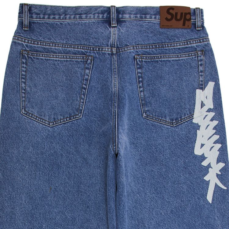 パンツ Supreme Baggy Jean Washed Indigo (24FW) Supreme Baggy Jean (FW24) Washed Indigo Men's - FW24 - US