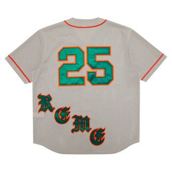 Buy Supreme Old English Baseball Jersey 'Grey' - SS25KN10
