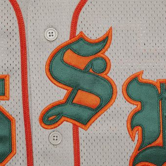 Buy Supreme Old English Baseball Jersey 'Grey' - SS25KN10 GREY | GOAT