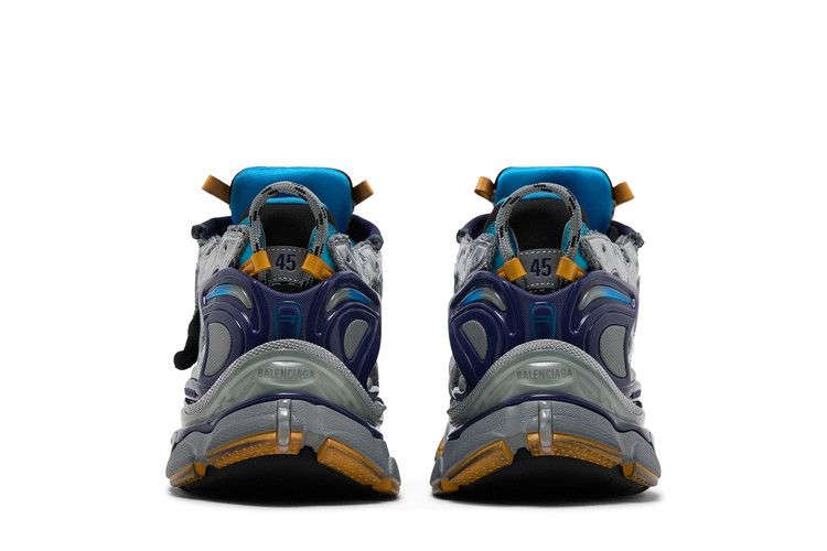 Balenciaga Runner Sneaker Grey Orange Aqua