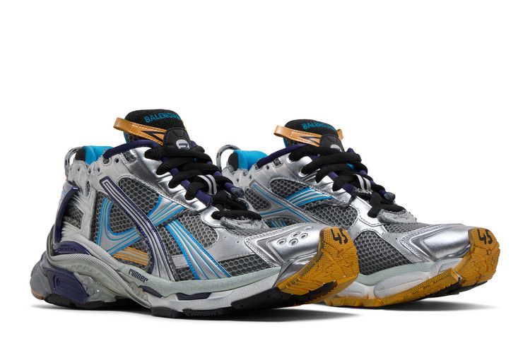 Balenciaga Runner Sneaker Grey Orange Aqua