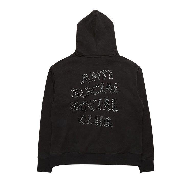 Anti Social Social Club Mind Games Rhinestone Hoodie Black