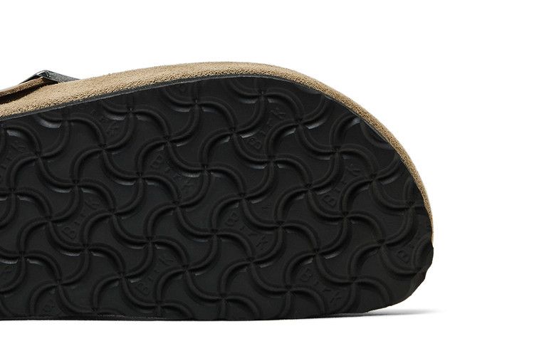 Birkenstock Boston Braided Suede Leather Narrow 'taupe'