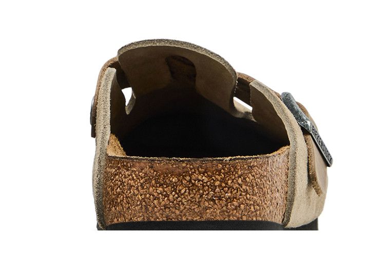 Birkenstock Boston Braided Suede Leather Narrow 'taupe'