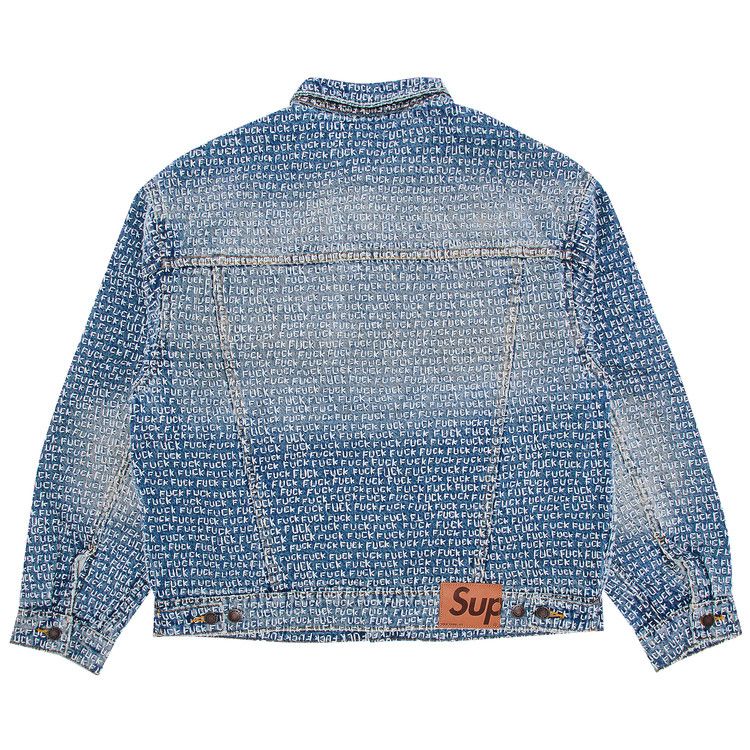 ジャケット・アウター supreme Fuck Stitch Denim Trucker Jacket Supreme Fuck Stitch Denim Trucker Jacket Black Men's - SS25 - US