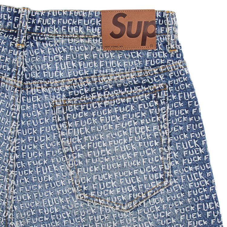 Buy Supreme Fuck Stitch Loose Fit Jean 'Blue' - SS25P75 BLUE | GOAT