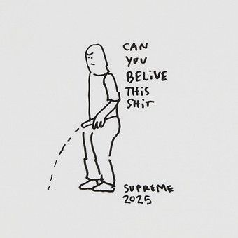 Buy Supreme Piss Tee 'White' - SS25T63 WHITE | GOAT