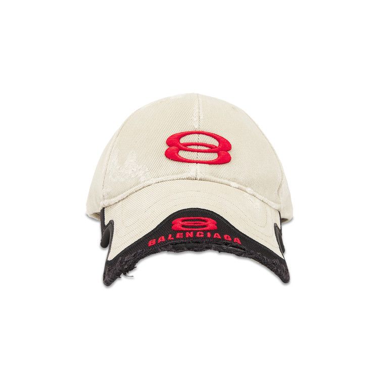 Buy Balenciaga Double Unity Cap 'Beige/Red' - 808790 410B2