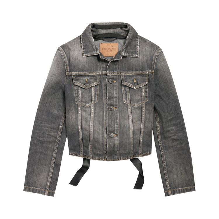 Balenciaga Lace-Up Jacket Dark Grey